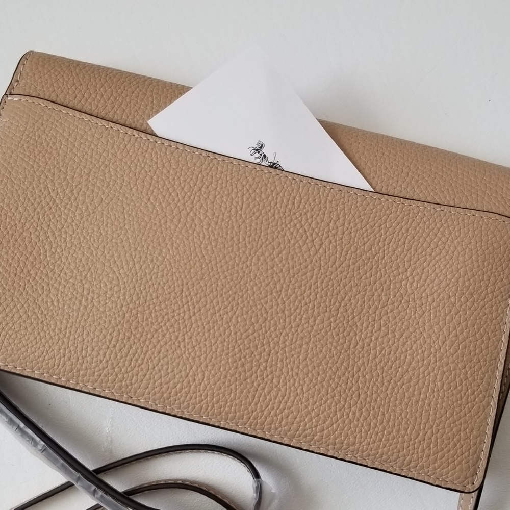 NEW Coach 3D Floral Embellished Appliqué clutch - Picture 5 of 8